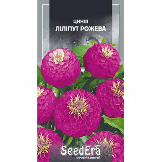 Цинния лилипут Розовая Seedera, семена рисунок 5