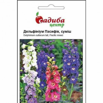 Дельфініум Пасифік, суміш забарвлень Садиба центр зображення 6