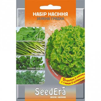 Набір насіння Зелена грядка з 5 упаковок, суміш сортів Seedera зображення 2