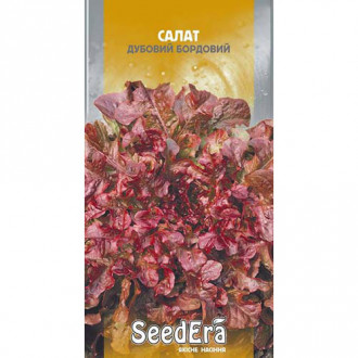 Салат листовой Дубовый бордовый Seedera рисунок 2