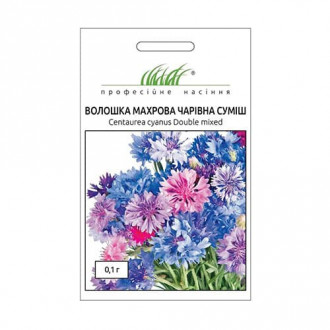 Волошка махрова Чарівна, суміш забарвлень Професійне насіння зображення 4