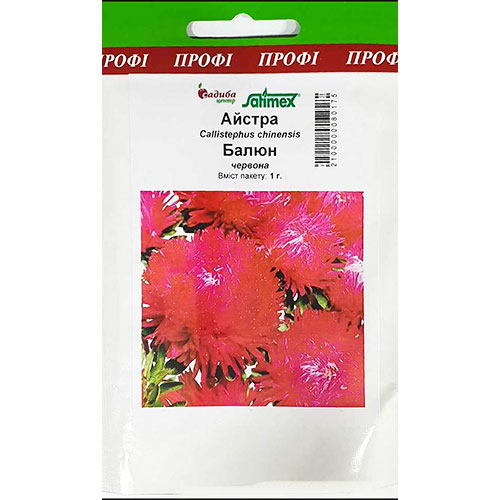 Астра Баллон красная Садыба центр рисунок 1 артикул 89012