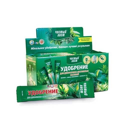 Удобрение Чистый Лист для декоративно-лиственных растений рисунок 1 артикул 77361