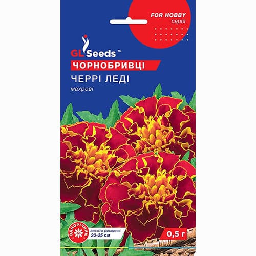 Бархатцы махровые Черри леди GL seeds рисунок 1 артикул 99568