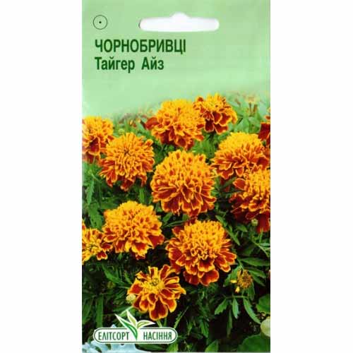 Чорнобривці Тайгер Айз Елітсорт артикул фото 1 Чорнобривці Тайгер Айз Елітсорт зображення 1 артикул 85984