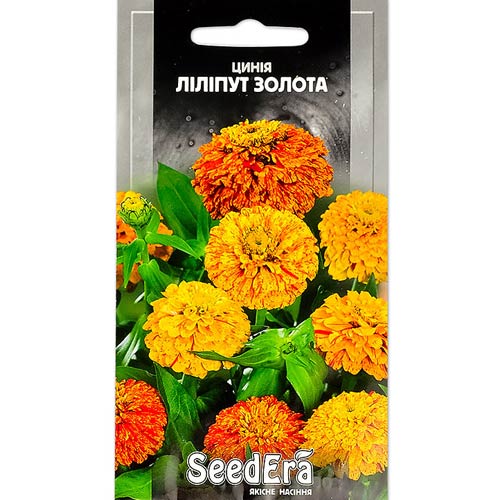 Цинія Ліліпут золота Seedera зображення 1 артикул 90003