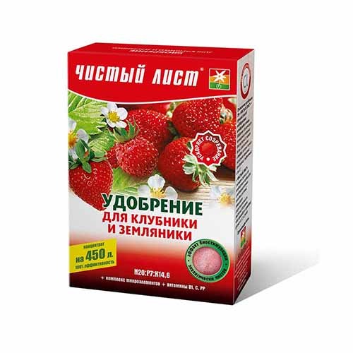 Добриво Чистий Лист (кристал) для полуниці та суниці зображення 1 артикул 95982
