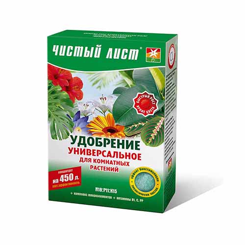 Добриво Чистий Лист (кристал) Універсальне для кімнатних артикул фото 1 Добриво Чистий Лист (кристал) Універсальне для кімнатних зображення 1 артикул 95995