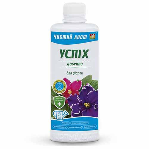Удобрение Чистый Лист Успех для фиалок рисунок 1 артикул 95976