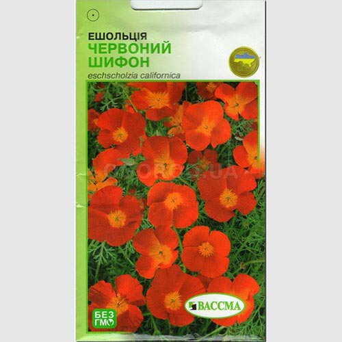 Эшшольция Красный шифон Seedera рисунок 1 артикул 66450