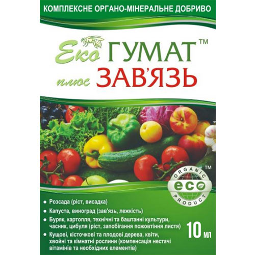 Удобрение Эко Завязь гумат рисунок 1 артикул 91034