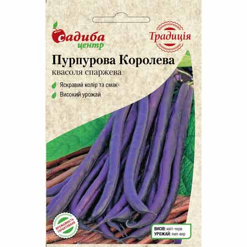 Квасоля спаржева Пурпурова Королева Садиба центр зображення 1 артикул 72900
