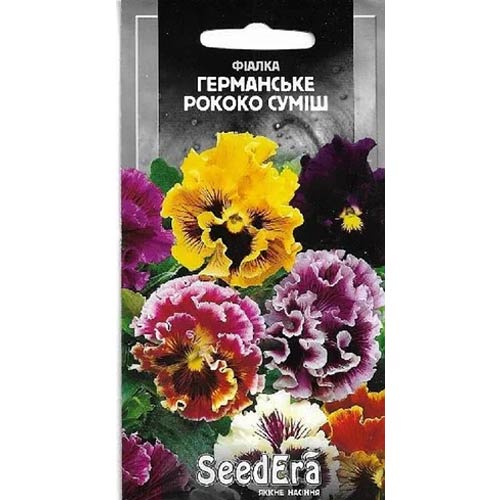 Фіалка Германське Рококо, суміш забарвлень Seedera артикул фото 1 Фіалка Германське Рококо, суміш забарвлень Seedera зображення 1 артикул 66291