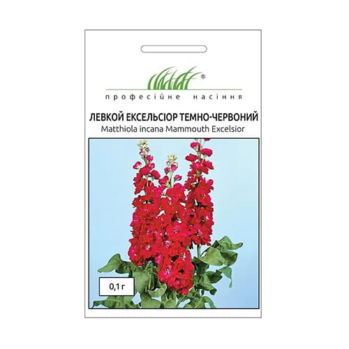 Левкой Ексельсіор темно-червоний Професійне насіння зображення 1 артикул 90304