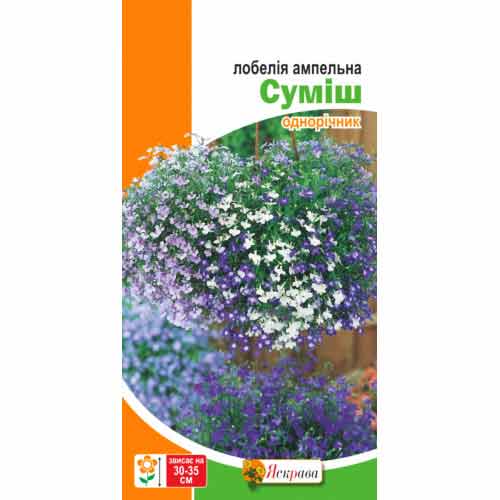 Лобелiя ампельна, суміш забарвлень зображення 1 артикул 77034