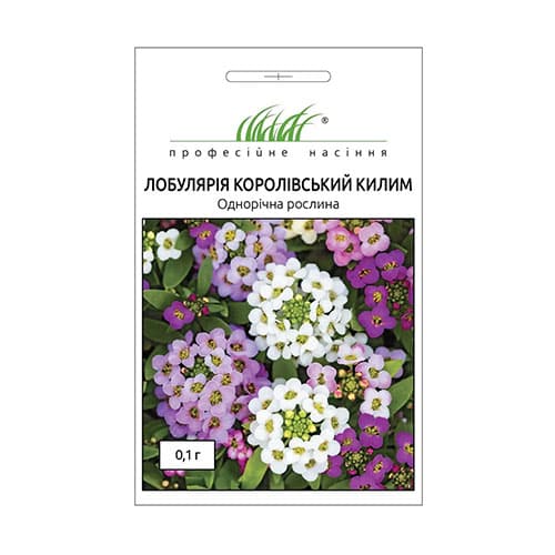 Лобулярия Королевский ковер, смесь окрасок рисунок 1 артикул 72302