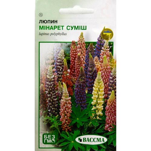 Люпин Мінарет, суміш забарвлень Seedera артикул фото 1 Люпин Мінарет, суміш забарвлень Seedera зображення 1 артикул 72728