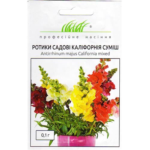 Львиный зев Радуга, смесь окрасок Профессиональные семена рисунок 1 артикул 72514