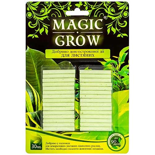 Добриво Magic Grow для декоративно-листяних кімнатних рослин артикул фото 1 Добриво Magic Grow для декоративно-листяних кімнатних рослин зображення 1 артикул 90761