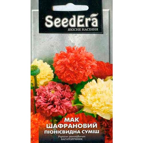 Мак шафрановий Вікторі, суміш забарвлень Seedera зображення 1 артикул 72315