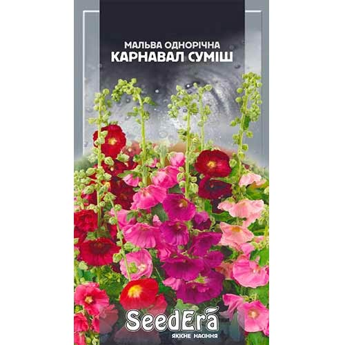Мальва Карнавал, суміш забарвлень Seedera зображення 1 артикул 77047
