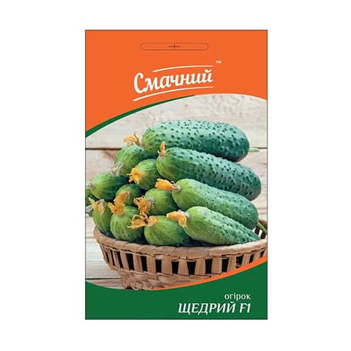 Огірок Щедрий F1 Професійне насіння зображення 1 артикул 87604
