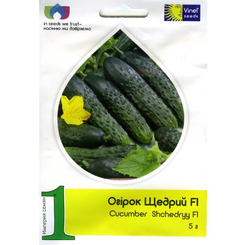 Огірок Щедрий F1 Vinel seeds зображення 1 артикул 95709
