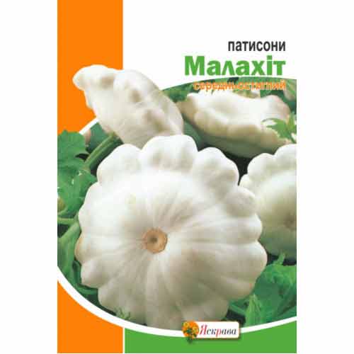 Патисон Малахіт білий Яскрава зображення 1 артикул 99959