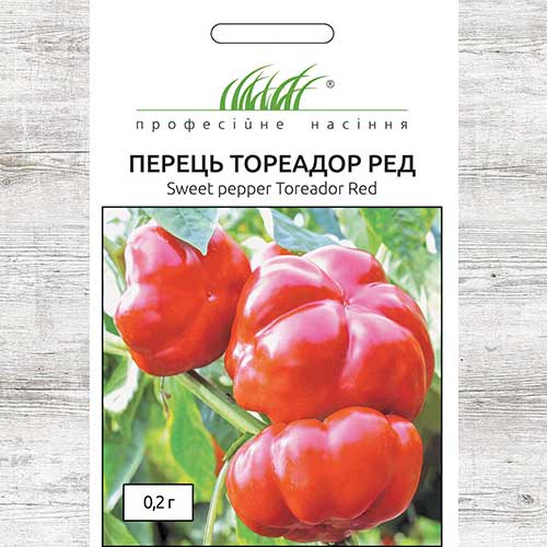 Перец сладкий Тореадор Ред артикул фото 1 Перец сладкий Тореадор Ред рисунок 1 артикул 90351