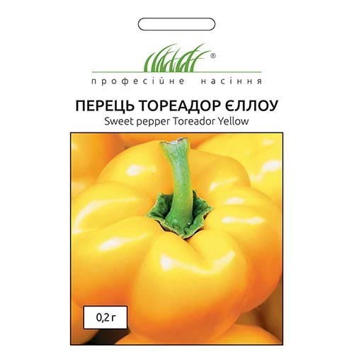 Перець солодкий Тореадор Єллоу Професійне насіння зображення 1 артикул 90350