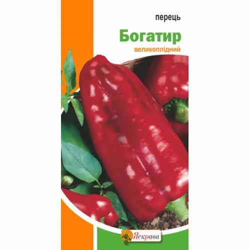 Перец сладкий Богатырь Яскрава артикул фото 1 Перец сладкий Богатырь Яскрава рисунок 1 артикул 99967