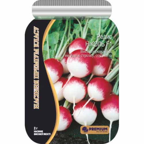 Редис Николь F1 Яскрава рисунок 1 артикул 90509