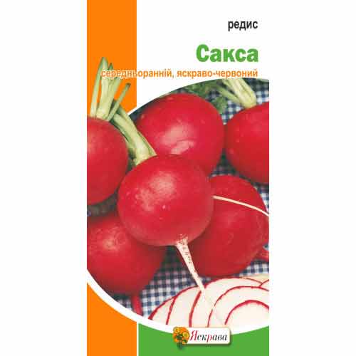 Редис Сакса Яскрава, семена артикул фото 1 Редис Сакса Яскрава, семена рисунок 1 артикул 99983