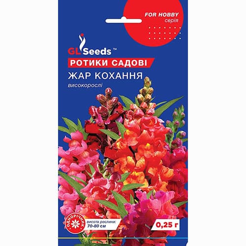 Ротики садовi (левовий зев) Жар кохання GL seeds зображення 1 артикул 99529