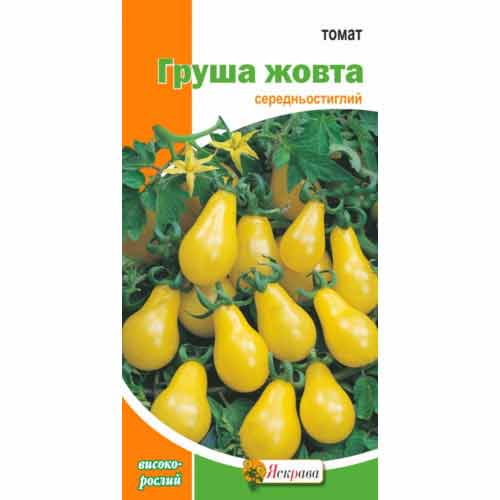 Томат Груша желтая Яскрава артикул фото 1 Томат Груша желтая Яскрава рисунок 1 артикул 72576