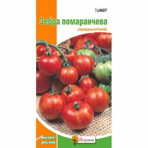 Томат Зебра помаранчева Яскрава зображення 1 артикул 87515