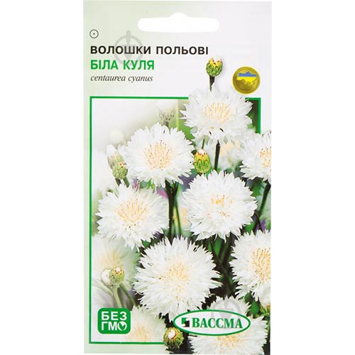 Василек Белый шар Seedera рисунок 1 артикул 72969