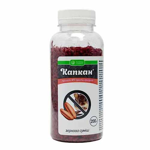 Средство для защиты от бытовых вредителей Капкан (зерновая приманка) рисунок 1 артикул 95952