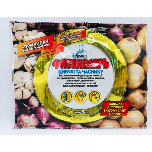 Средство для защиты от болезней Фитолекарь для лука и чеснока рисунок 1 артикул 91492