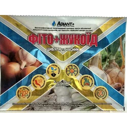 Засіб захисту від шкідників Фіто + Жукоїд для цибулі та часнику зображення 1 артикул 91474