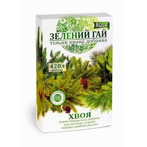 Добриво Зелений гай для хвойних артикул фото 1 Добриво Зелений гай для хвойних зображення 1 артикул 90755
